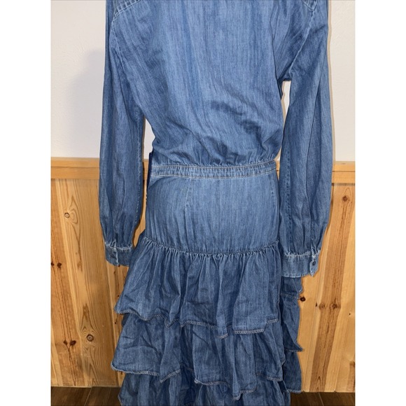 Designer Couture Collab Jacob Cohen Matthew Adam's Dolan Denim Maxi Dress Italy - Picture 8 of 13